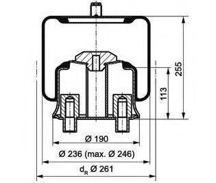 PE AUTOMOTIVE 08420412A Кожух пневматической рессоры