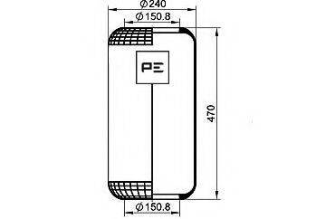 PE AUTOMOTIVE 08430271A Кожух пневматической рессоры