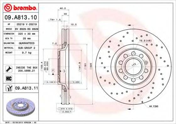 BREMBO 09.A813.10