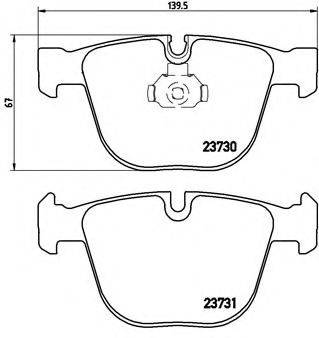 BREMBO P06026 Комплект тормозных колодок, дисковый тормоз