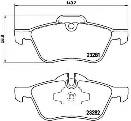 BREMBO P06030 Комплект тормозных колодок, дисковый тормоз