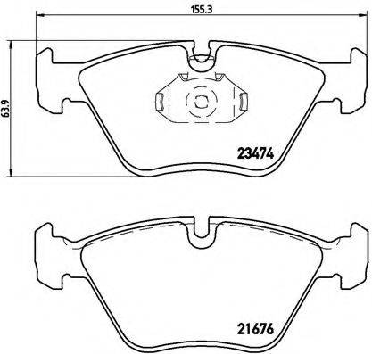 BREMBO P06042 Комплект тормозных колодок, дисковый тормоз