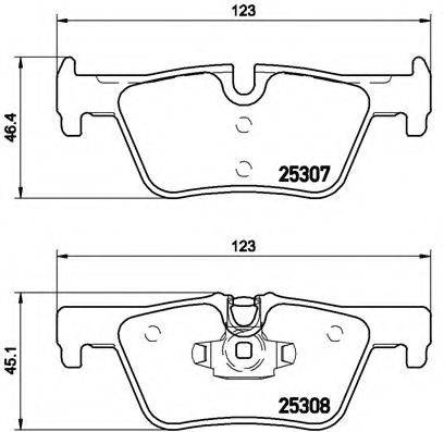 BREMBO P06071 Комплект тормозных колодок, дисковый тормоз