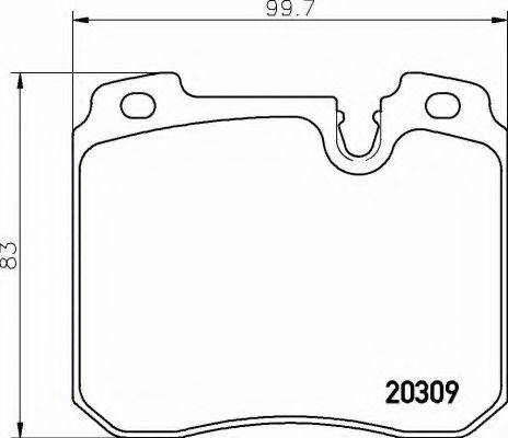 BREMBO P06082 Комплект тормозных колодок, дисковый тормоз