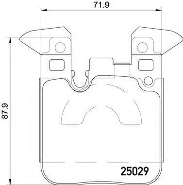 BREMBO P06087 Комплект тормозных колодок, дисковый тормоз