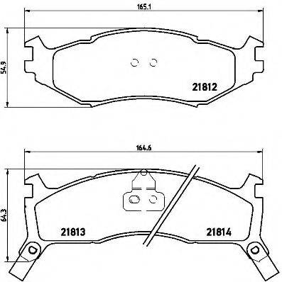 BREMBO P11006 Комплект тормозных колодок, дисковый тормоз