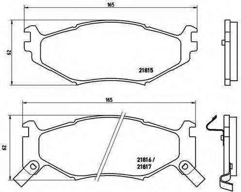 BREMBO P11007 Комплект тормозных колодок, дисковый тормоз