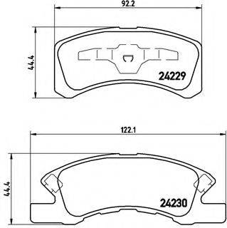 BREMBO P16011 Комплект тормозных колодок, дисковый тормоз