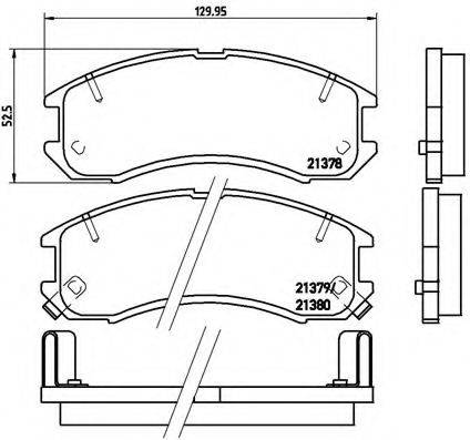 BREMBO P24024 Комплект тормозных колодок, дисковый тормоз