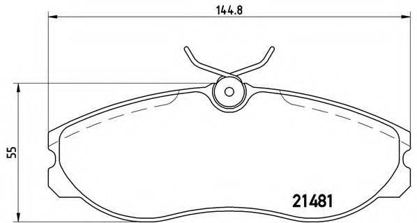 BREMBO P24039 Комплект тормозных колодок, дисковый тормоз