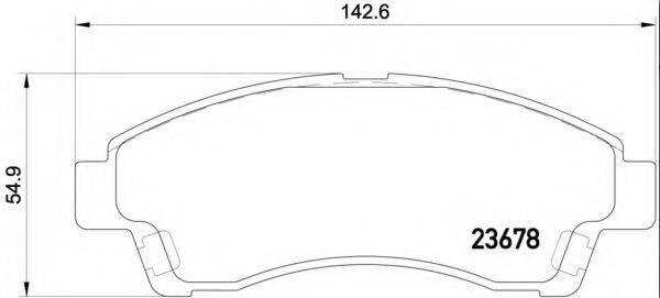 BREMBO P24149 Комплект тормозных колодок, дисковый тормоз