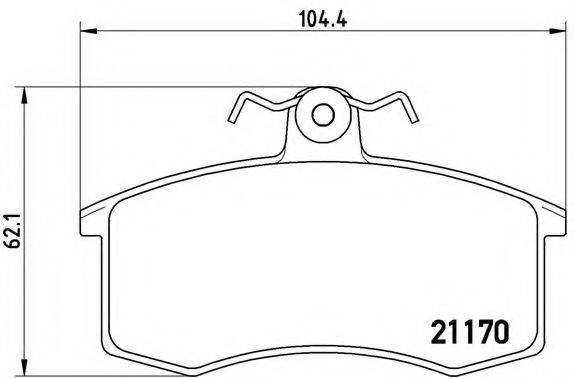 BREMBO P41003 Комплект тормозных колодок, дисковый тормоз