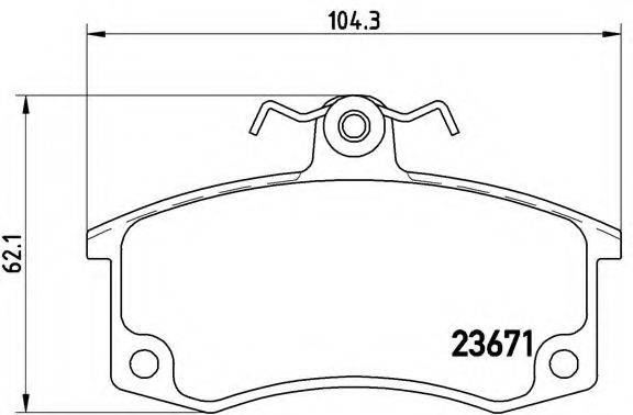 BREMBO P41004 Комплект тормозных колодок, дисковый тормоз