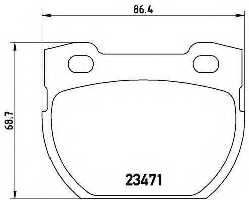 BREMBO P44006 Комплект тормозных колодок, дисковый тормоз