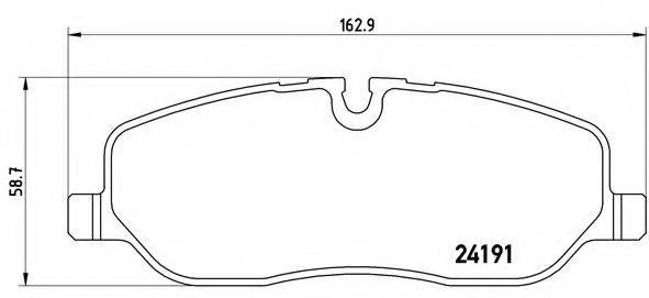 BREMBO P44014 Комплект тормозных колодок, дисковый тормоз