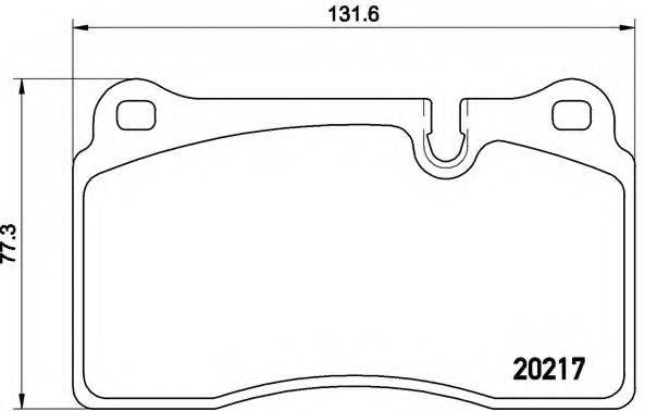 BREMBO P44018 Комплект тормозных колодок, дисковый тормоз