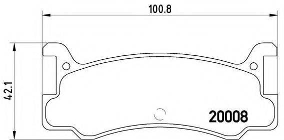 BREMBO P49005 Комплект тормозных колодок, дисковый тормоз