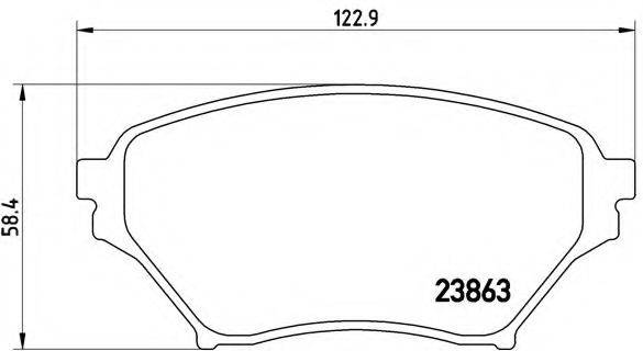 BREMBO P49029 Комплект тормозных колодок, дисковый тормоз