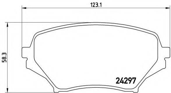 BREMBO P49043 Комплект тормозных колодок, дисковый тормоз