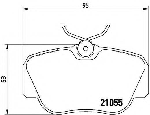 BREMBO P50011 Комплект тормозных колодок, дисковый тормоз