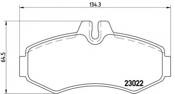 BREMBO P50031 Комплект тормозных колодок, дисковый тормоз