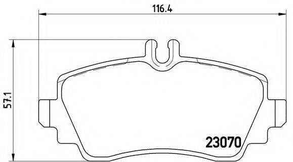 BREMBO P50036 Комплект тормозных колодок, дисковый тормоз