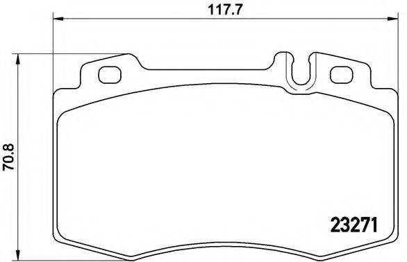 BREMBO P50041 Комплект тормозных колодок, дисковый тормоз