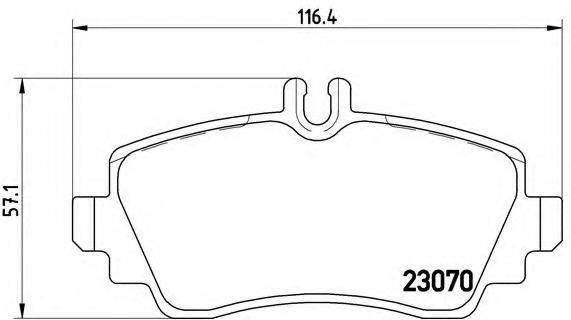 BREMBO P50047 Комплект тормозных колодок, дисковый тормоз