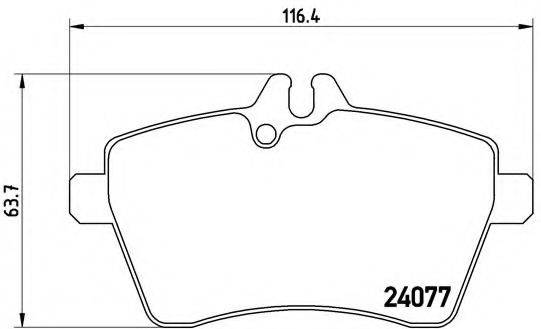 BREMBO P50054 Комплект тормозных колодок, дисковый тормоз