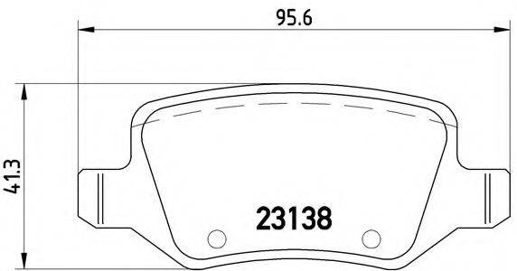 BREMBO P50058 Комплект тормозных колодок, дисковый тормоз