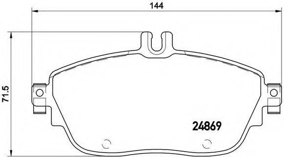 BREMBO P50093 Комплект тормозных колодок, дисковый тормоз