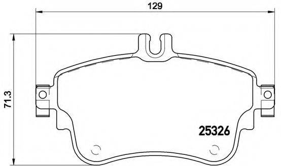 BREMBO P50094 Комплект тормозных колодок, дисковый тормоз