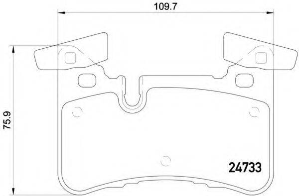 BREMBO P50110 Комплект тормозных колодок, дисковый тормоз