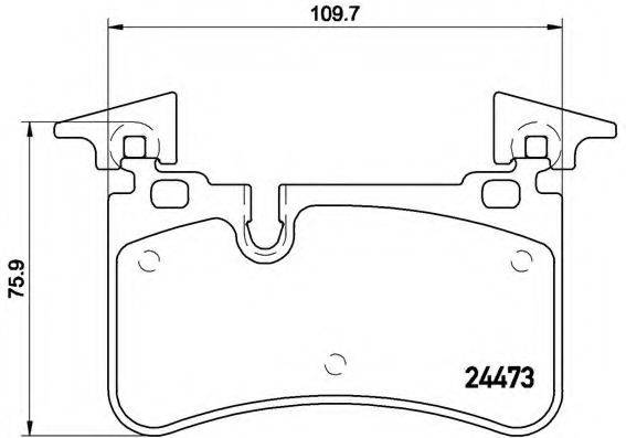 BREMBO P50113 Комплект тормозных колодок, дисковый тормоз