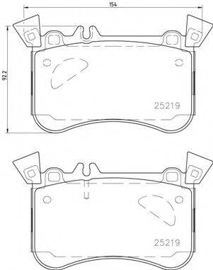 BREMBO P50121 Комплект тормозных колодок, дисковый тормоз