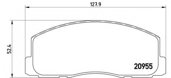 BREMBO P54006 Комплект тормозных колодок, дисковый тормоз