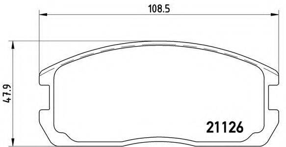 BREMBO P54009 Комплект тормозных колодок, дисковый тормоз