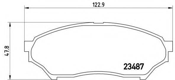 BREMBO P54028 Комплект тормозных колодок, дисковый тормоз