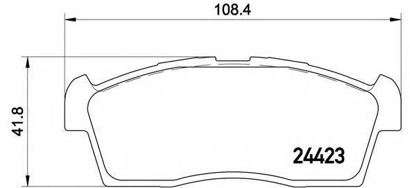 BREMBO P54049 Комплект тормозных колодок, дисковый тормоз