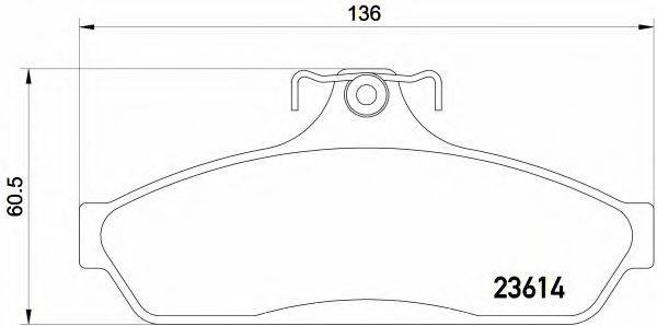 BREMBO P54054 Комплект тормозных колодок, дисковый тормоз