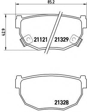 BREMBO P56010 Комплект тормозных колодок, дисковый тормоз