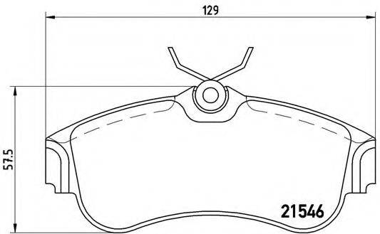 BREMBO P56022 Комплект тормозных колодок, дисковый тормоз