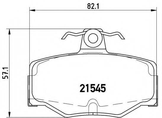 BREMBO P56024 Комплект тормозных колодок, дисковый тормоз