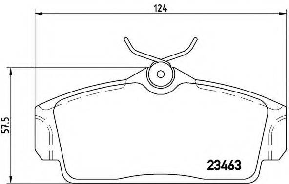 BREMBO P56036 Комплект тормозных колодок, дисковый тормоз