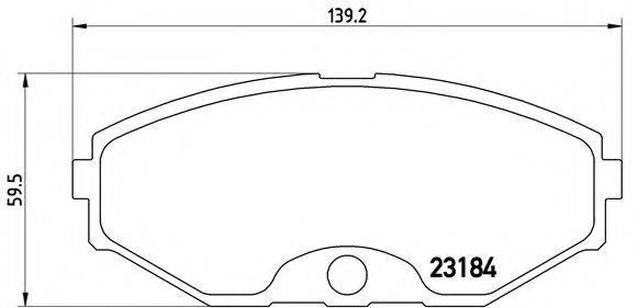 BREMBO P56052 Комплект тормозных колодок, дисковый тормоз