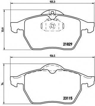 BREMBO P59022 Комплект тормозных колодок, дисковый тормоз