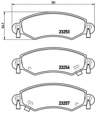 BREMBO P59035 Комплект тормозных колодок, дисковый тормоз