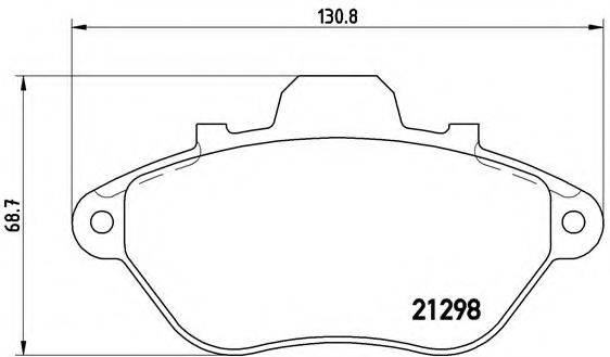 BREMBO P61039 Комплект тормозных колодок, дисковый тормоз