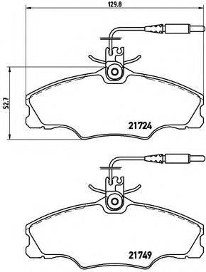 BREMBO P61056 Комплект тормозных колодок, дисковый тормоз