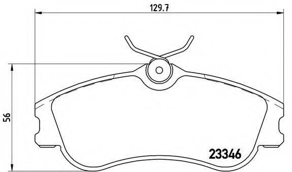 BREMBO P61069 Комплект тормозных колодок, дисковый тормоз